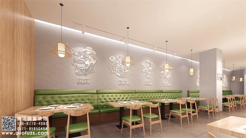 酸菜鱼餐饮店装修设计效果图